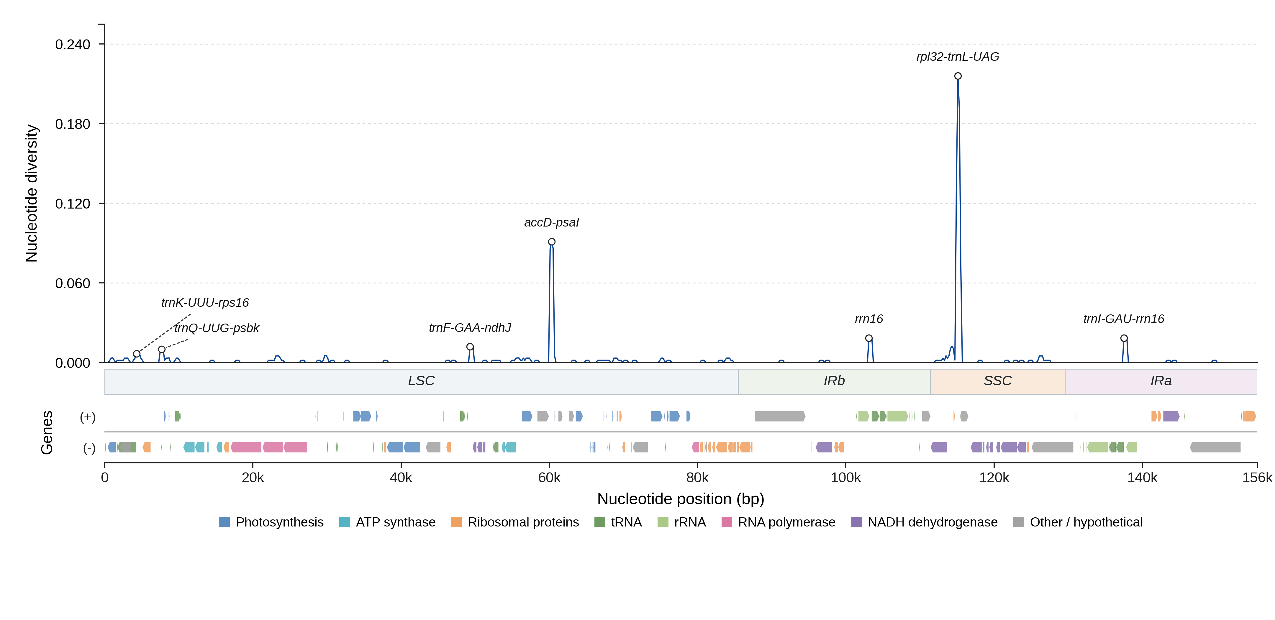 Sliding-window nucleotide diversity